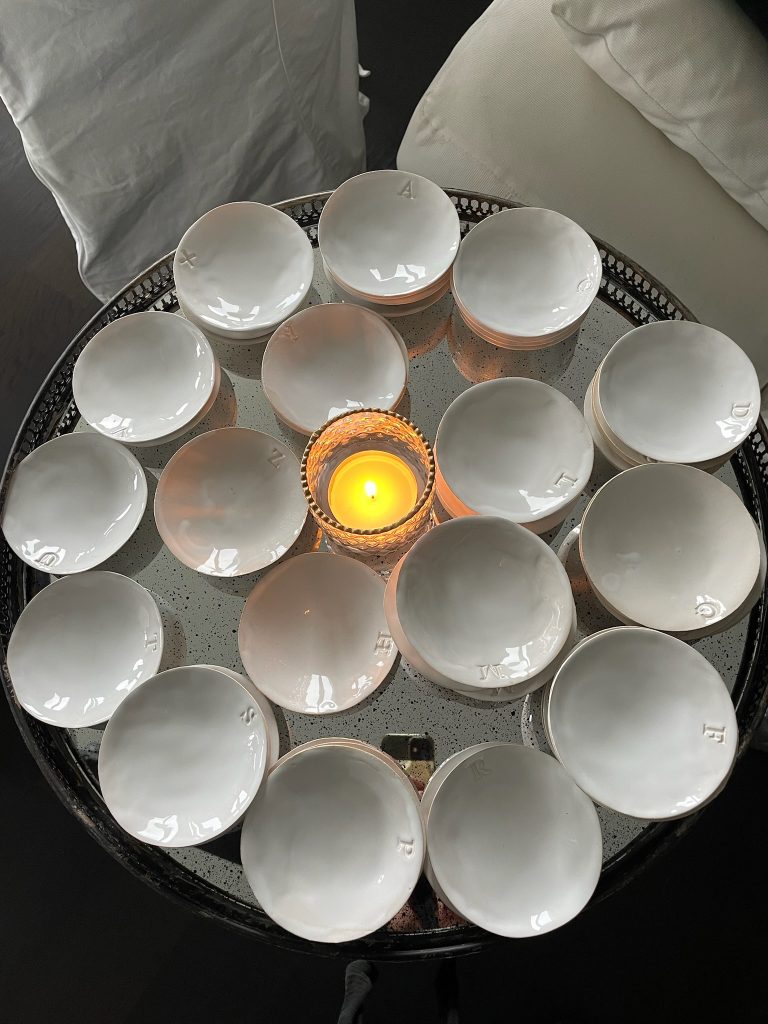 Mini Schale mit Monogramm